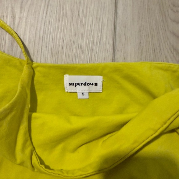 Superdown Vibrant Yellow Ruched Camisole - Picture 2 of 3